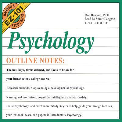 Psychology By Don Baucum, PhD